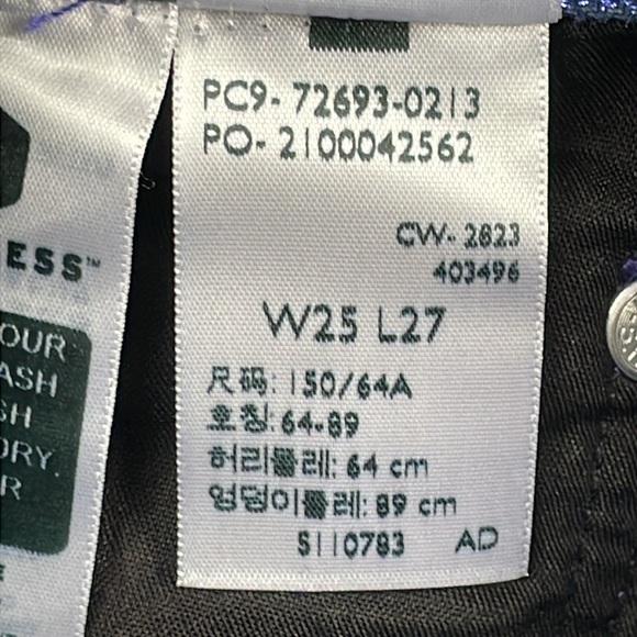 New Levis Shine Ribcage Straight Ankle Jeans Candy Coated Purple Iridescent 25 - Picture 15 of 17